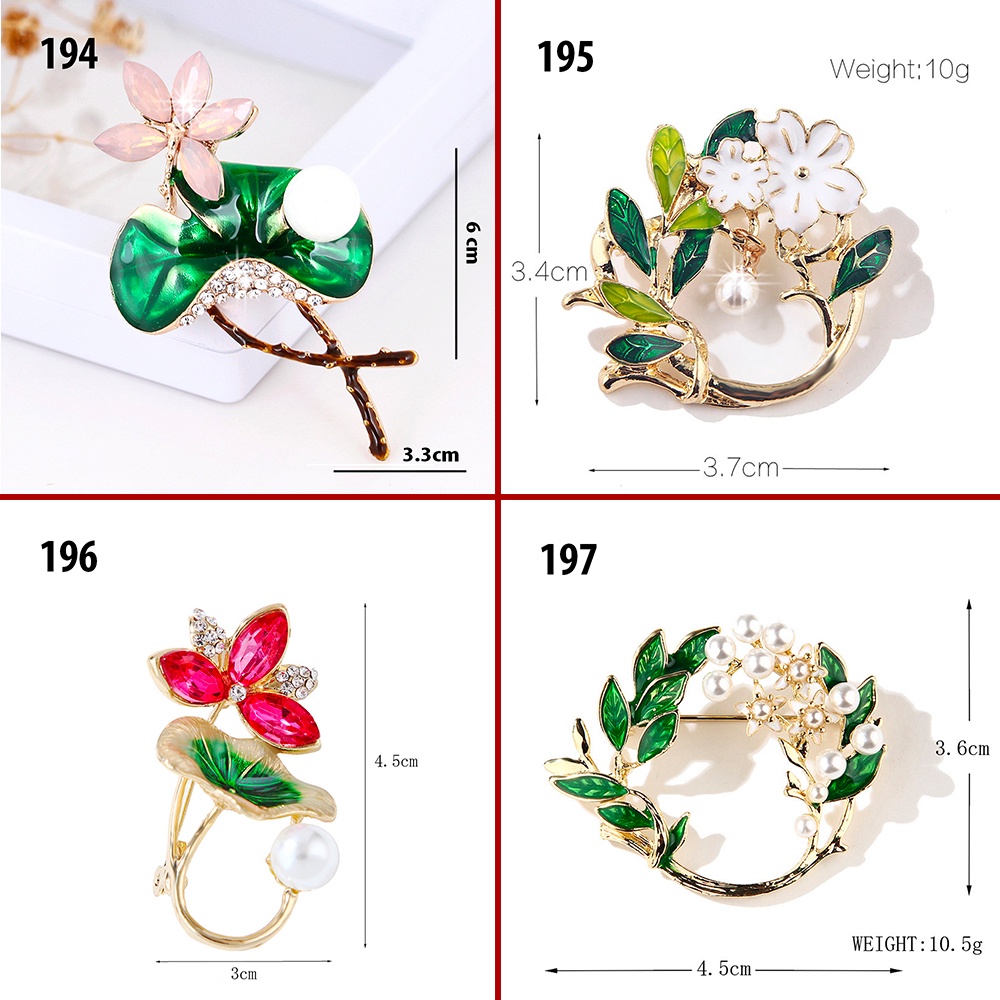 GOTI - Set Ghim Cài Áo Hình Hoa Cao Cấp Sang Trọng Kiểu Charm Trang Trí Váy Đầm Dành Cho Nữ GTCA2