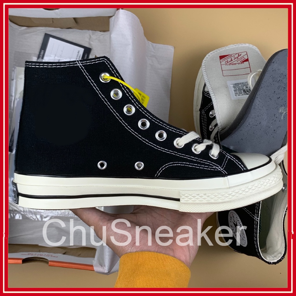 Giày Cv 1970s cao cổ , Giày Sneaker Nam Nữ CV Chuck Taylor All Star Đen Trắng Cao Cấp Full Box Bill