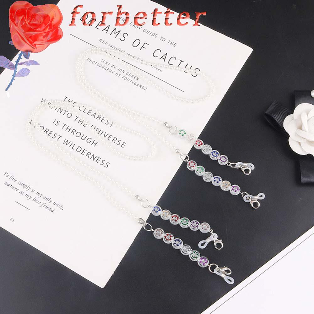 Dây đeo kính chống thất lạc bằng nhựa resin đính ngọc trai độc đáo thời trang