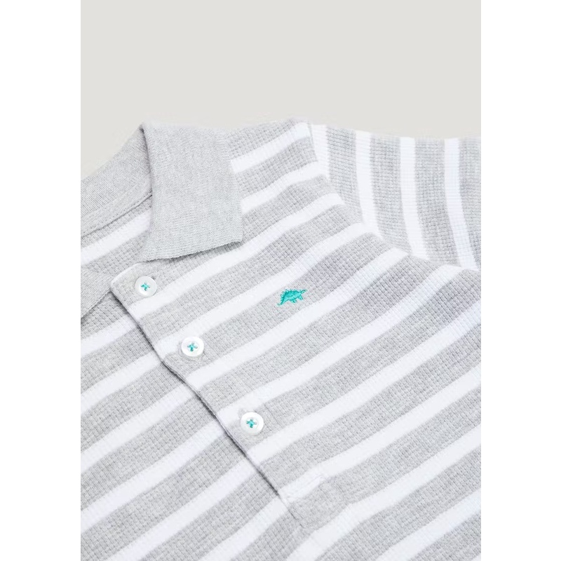 Áo polo kẻ xám Matalan _hàng chính hãng authentic
