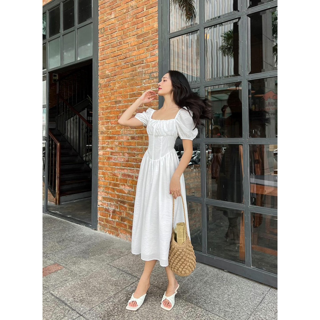 Đầm MEET Tơ Rã Eo