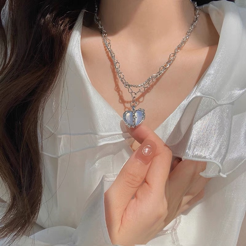 Vòng cổ Mặt Chữ Thập Đính Ngọc Trai Đơn Giản Cho Nữ