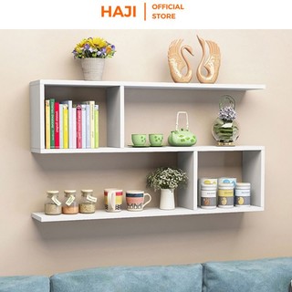 Kệ sách treo tường Haji gỗ chống nước - A13