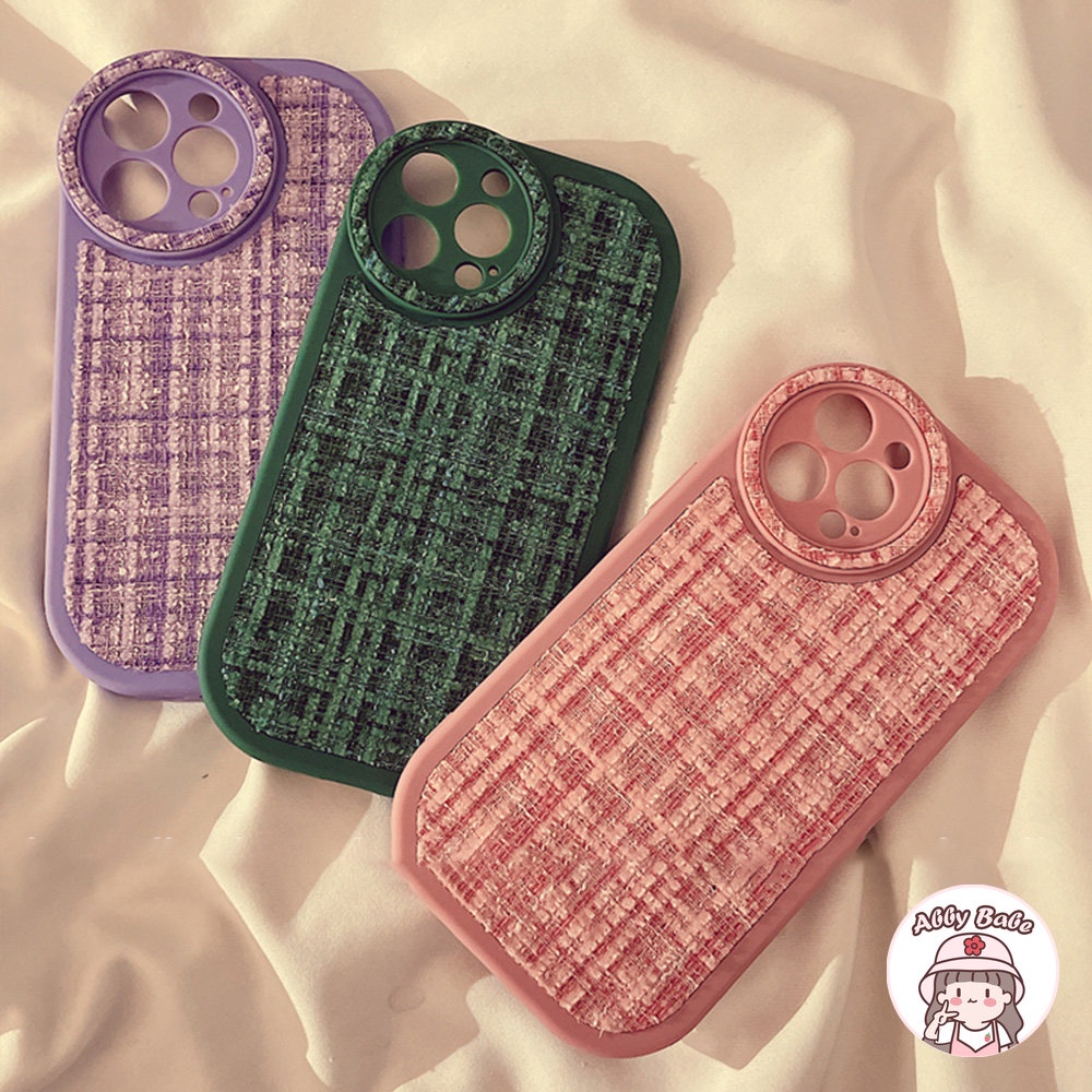 Ốp Điện Thoại Da Giả Viền TPU Dẻo Màu Nâu Cổ Điển Chống Bám Mồ Hôi Cho IPhone 14 Pro Max 11 13 12 11 Pro Max X XS XR