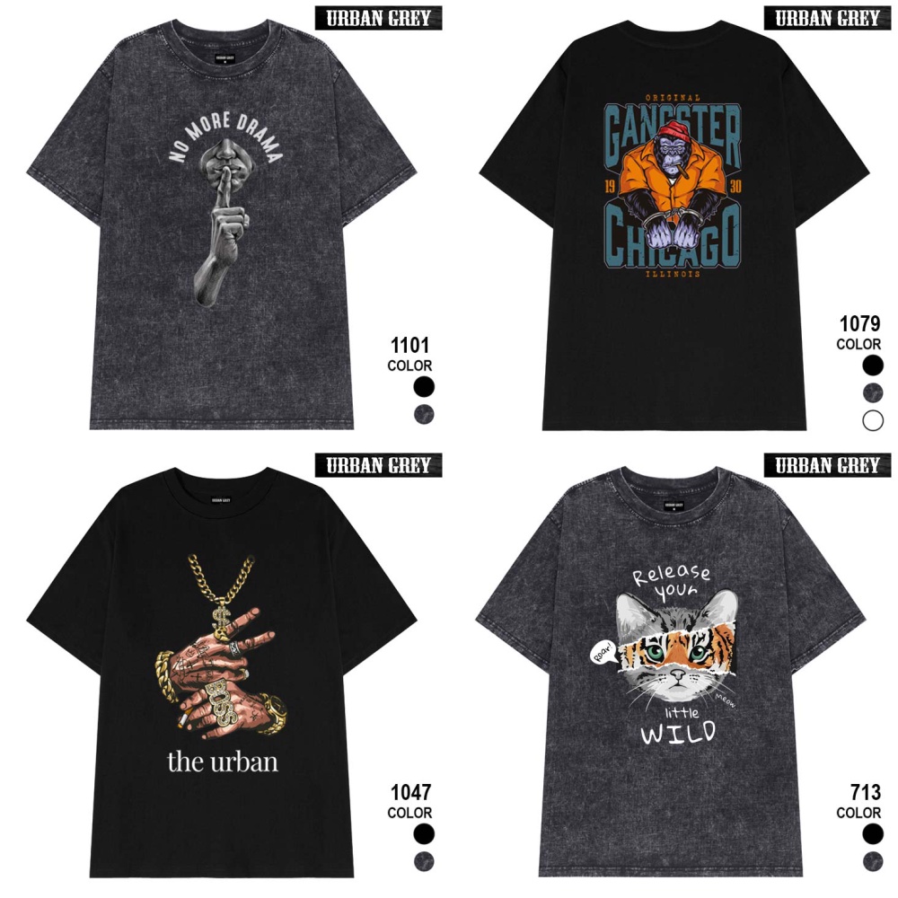 Áo thun Local Brand URBAN GREY tay lỡ, form rộng - BST Street Style A