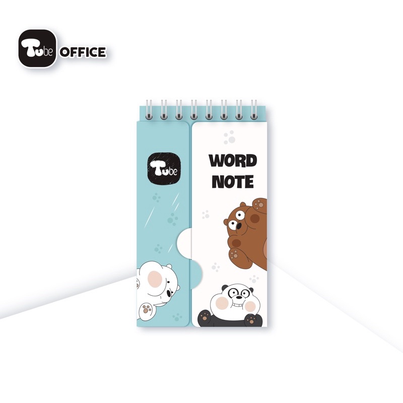 Sổ Tay Học Từ Vựng Mini 160 Trang Ngoại Ngữ Tube Word Note - TB - 3 Bears - TB0003
