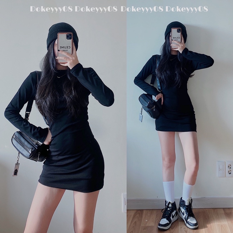 Váy body chất co giãn dáng dài