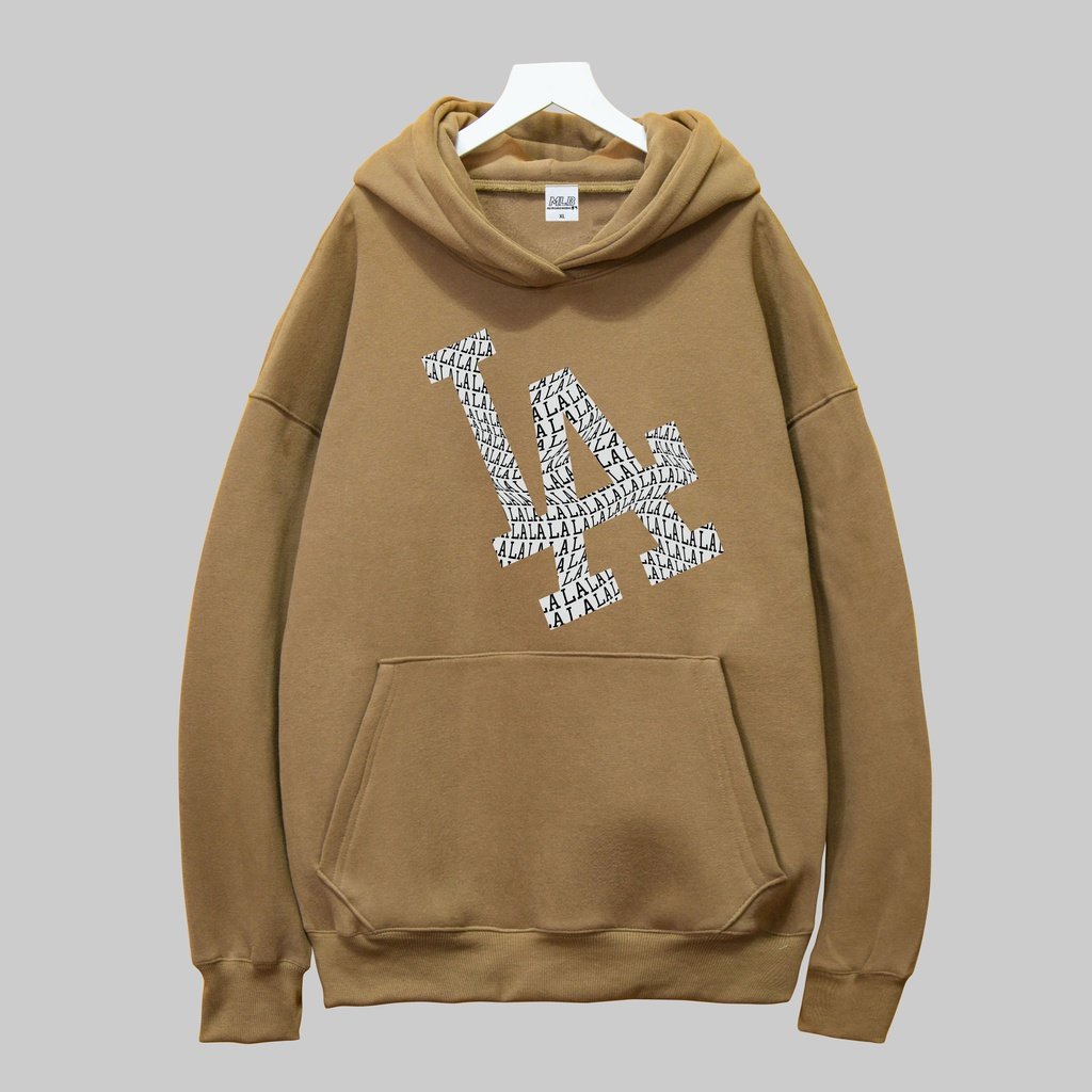 Áo Hoodie Nam NữChất Nỉ Bông Cotton Phong Cách Hàn Quốc 5 Màu in LA - TD131