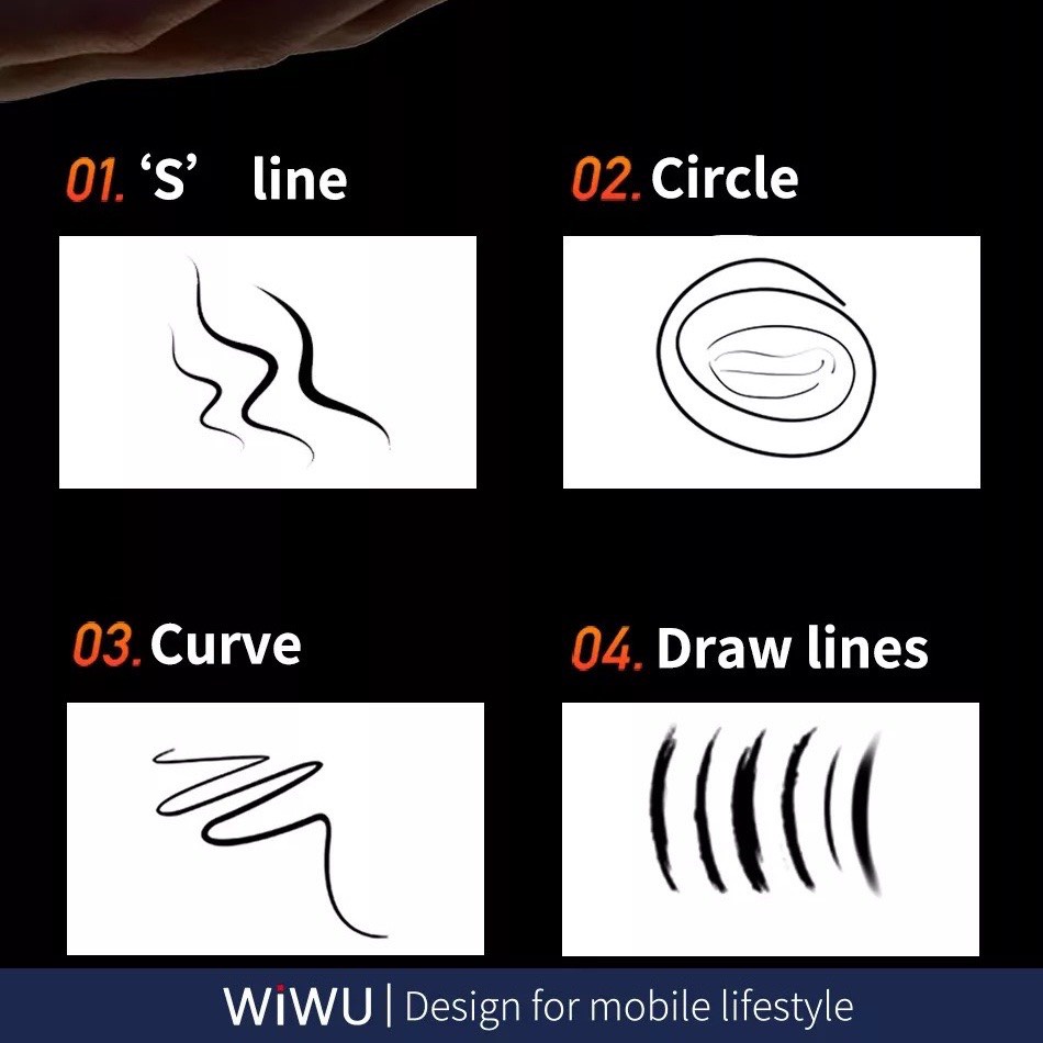 Bút cảm ứng chống tì tay WIWU Pencil W Cho PAD Pro 11 , 12.9 inch M1 , Air 4 , Air 5 , hỗ trợ sạc không dây cạnh máy