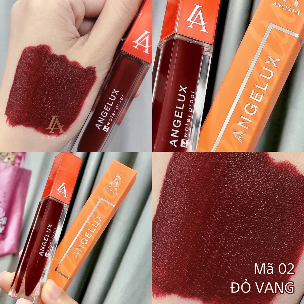 Son Kem Angelux Siêu Lì Màu Đỏ Vang
