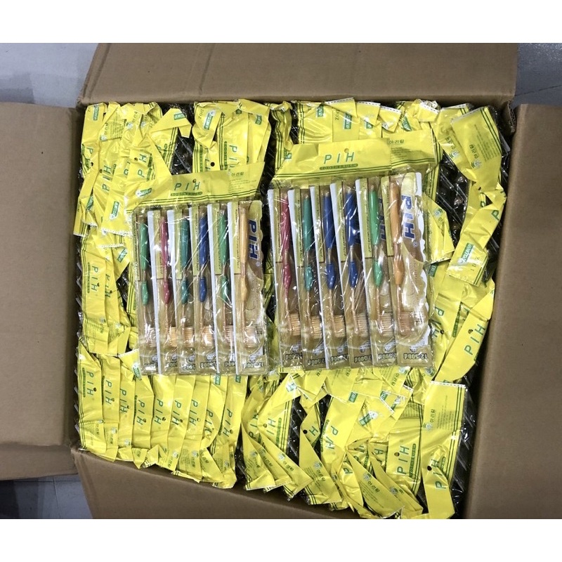 Bàn chải đánh răng P/H - Mẫu Vàng 416 dạng Vỉ