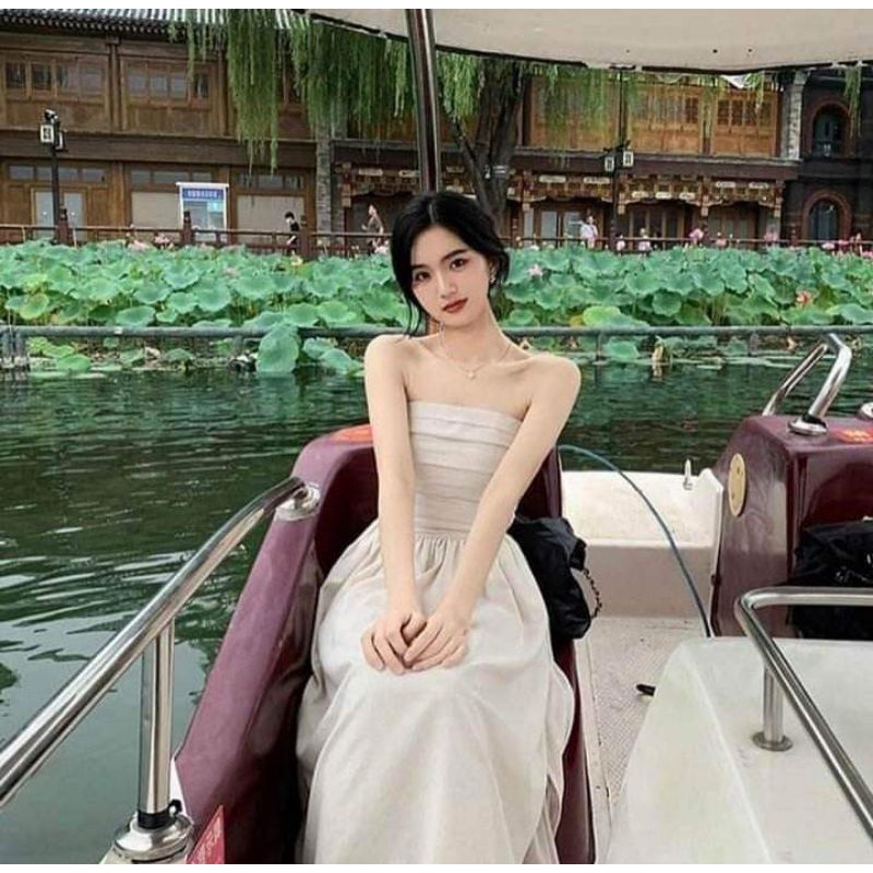 💢💢Váy xòe cúp ngực dáng dài cực xinhhh ❤️❤️