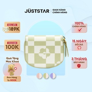 Ví Nữ Mini Đựng Thẻ Đa Năng JUST STAR JU070718 - Thiết Kế Nhiều Ngăn Đựng Tiền, Kiểu Dáng Dễ Thương, Chất Liệu Da PU