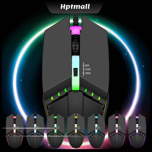 Chuột Quang Chơi Game X3 1600DPI 4 Nút Bấm Có Đèn Led Nhiều Màu Dành Cho Máy Tính Để Bàn Laptop