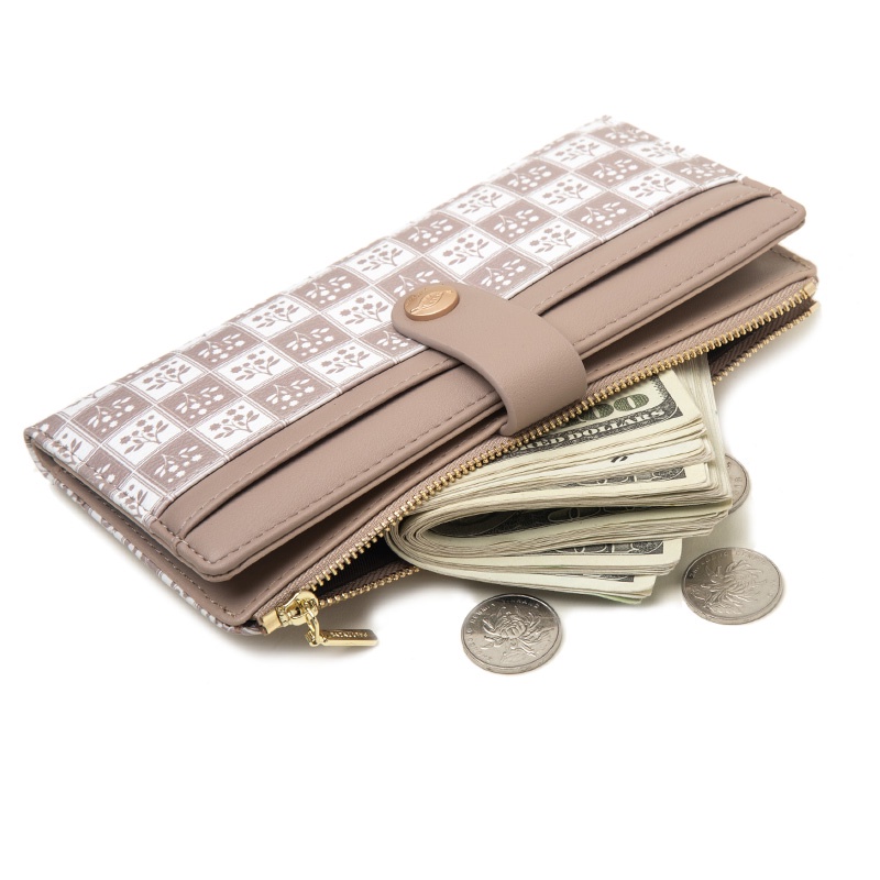 Ví Da PU Dài Thời Trang Xinh Xắn Dành Cho Nữ