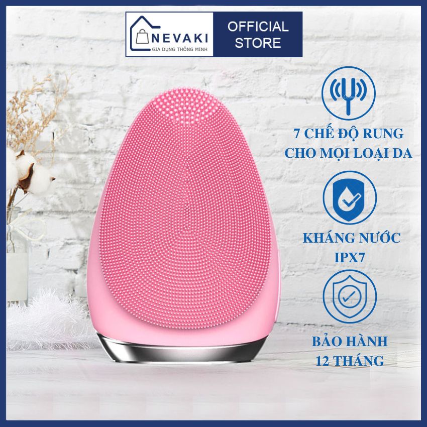 Máy rửa mặt massage Nevaki Premium Cleansing Brush By Happy Skin