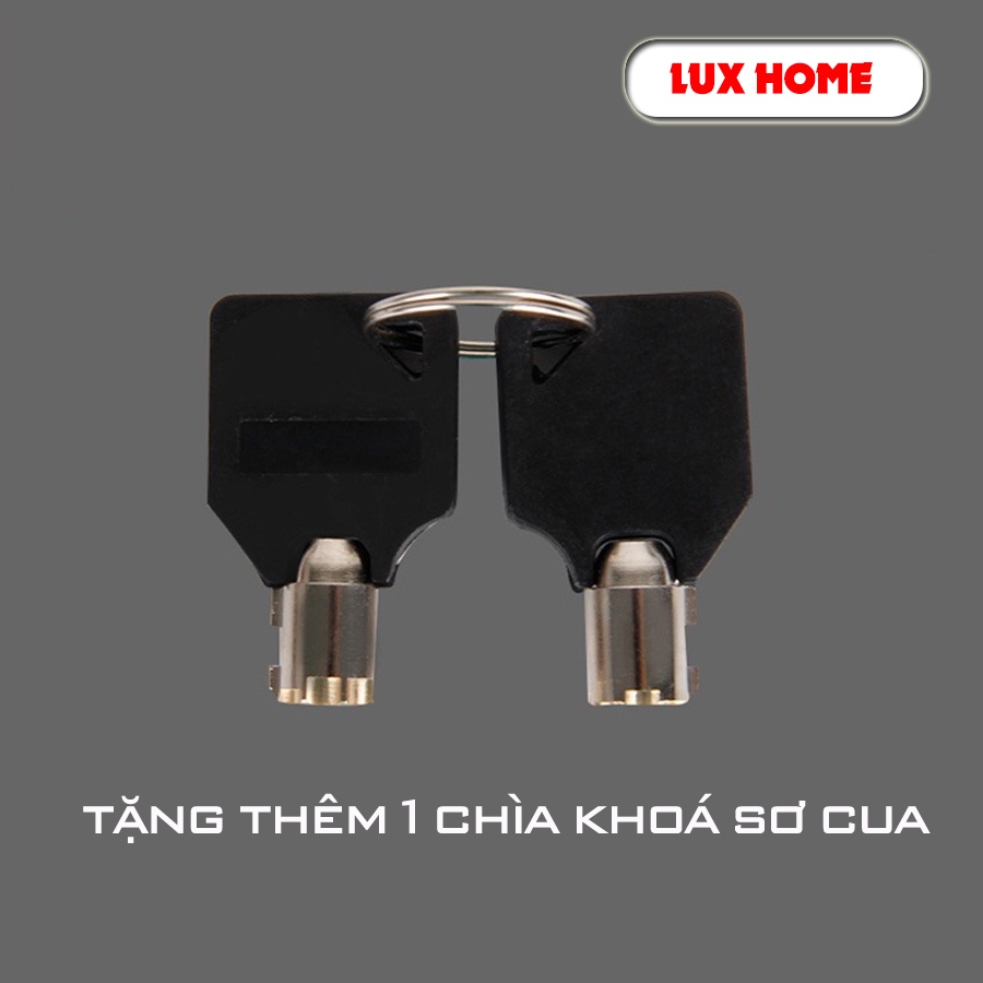 Khóa phanh đĩa xe máy, xe đạp, chất liệu thép nguyên khối an toàn thông minh LUXHOME