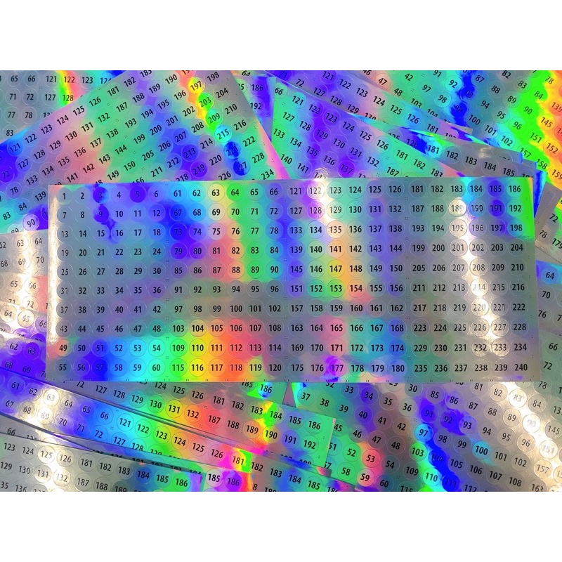 Tem số dán chai sơn