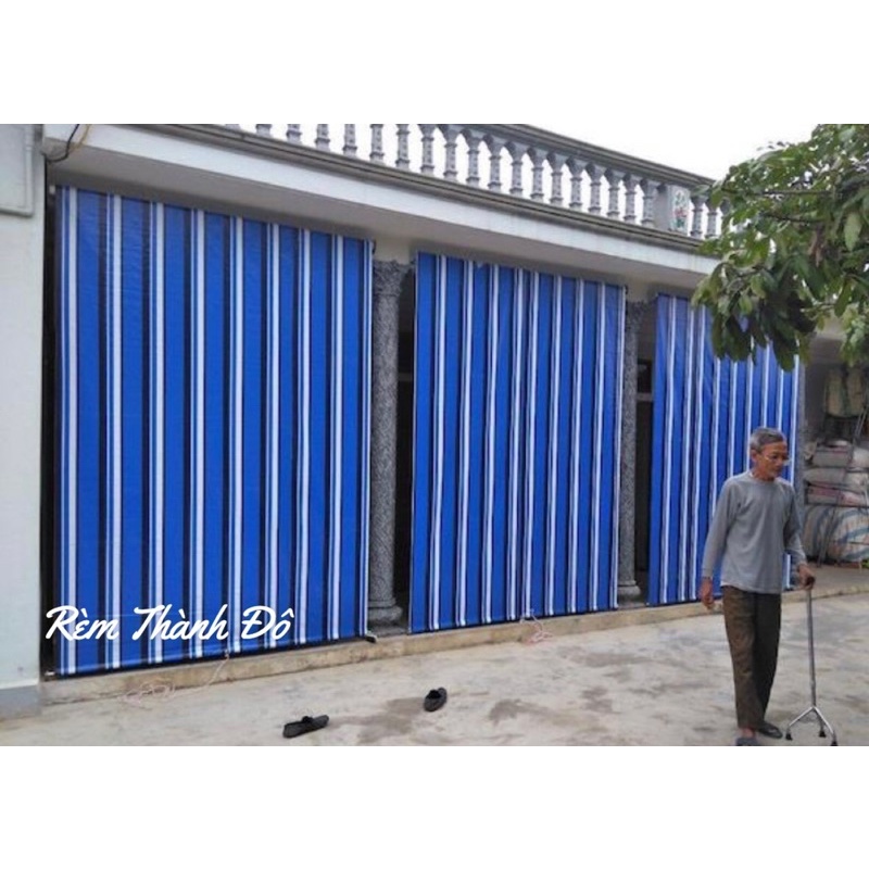 Bạt tự cuốn che nắng mưa chính hãng / Rèm bạt cuốn che nắng mưa đặt theo kích thước