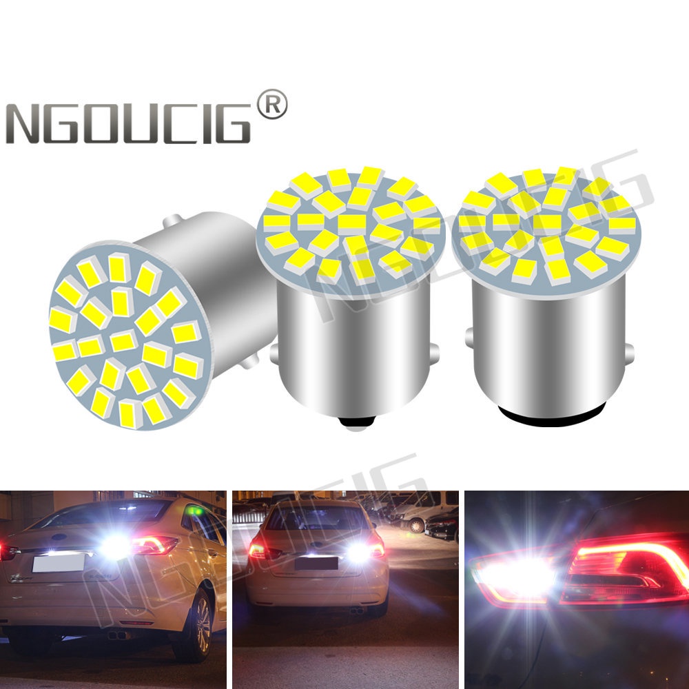 Đèn LED Tín Hiệu Phanh Xe Ban Ngày 1156 LED BA15S 1157 BAY15D Siêu Sáng