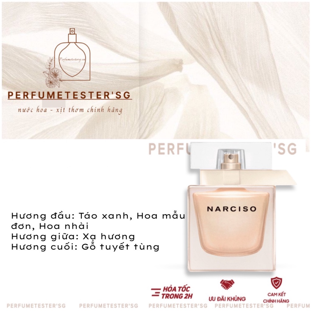 [ᴀᴜᴛʜᴇɴᴛɪᴄ] Nước hoa nữ  Narciso Eau de Parfum Grace -𝒑𝒆𝒓𝒇𝒖𝒎𝒆𝒕𝒆𝒔𝒕𝒆𝒓