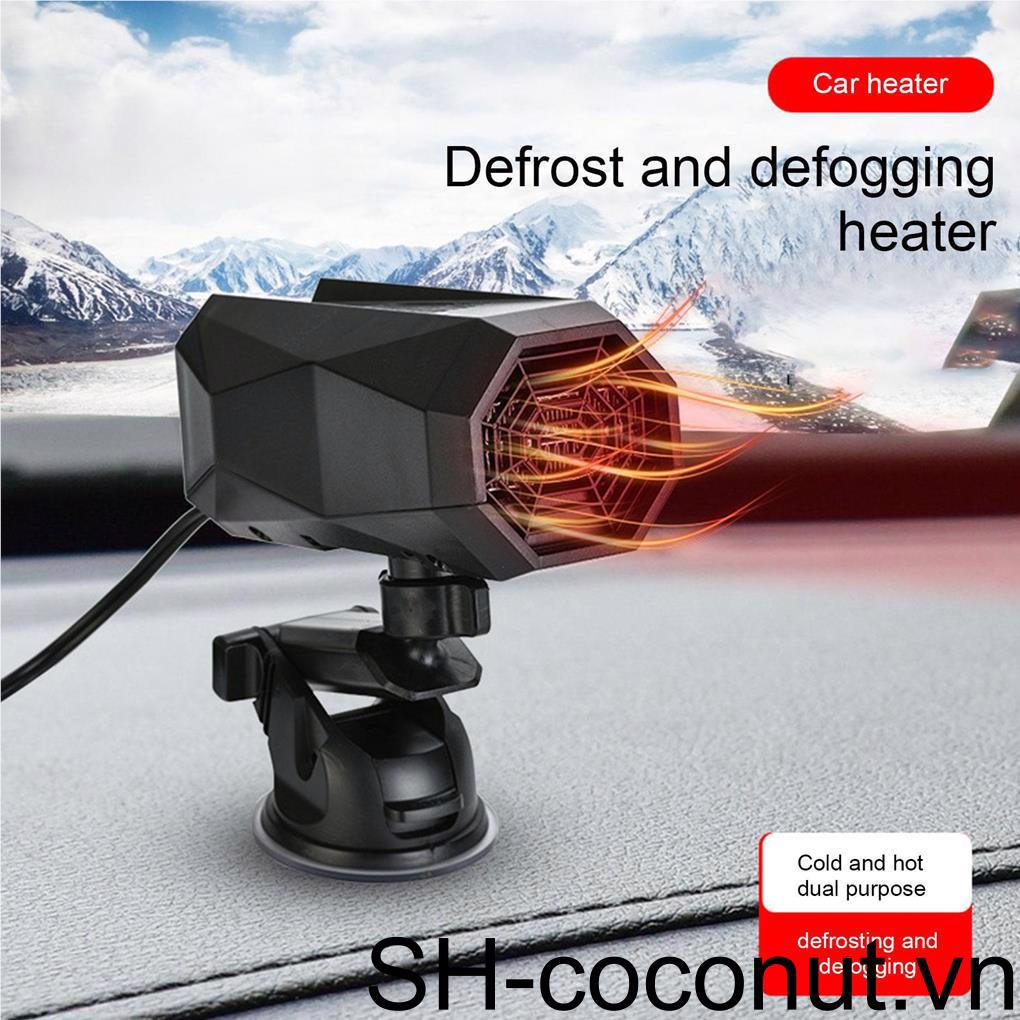 Bộ 2 Quạt Sưởi Ấm Điện Tử 12V / 24V Thiết Kế Nhỏ Gọn Cho Xe Hơi Dùng Trong Mùa Đông