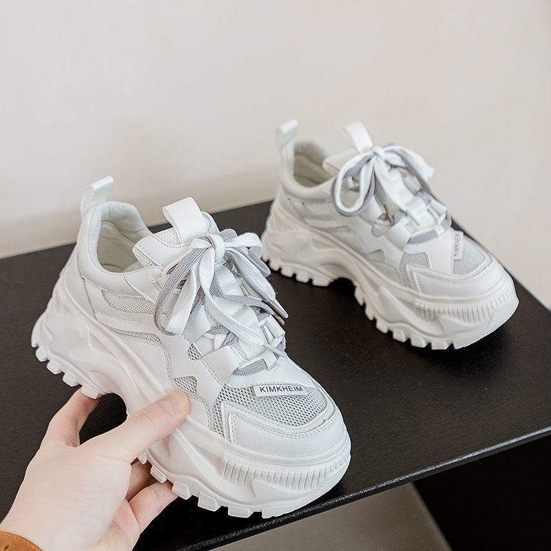 Giày Thể Thao Nữ Độn Đế 6cm LACEs 2022 Hàng Quảng Châu Cao Cấp Lavipig 24