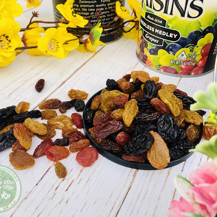 Nho khô Sunview Raisin Mỹ hộp 425 gram hàng chuẩn loại ngon