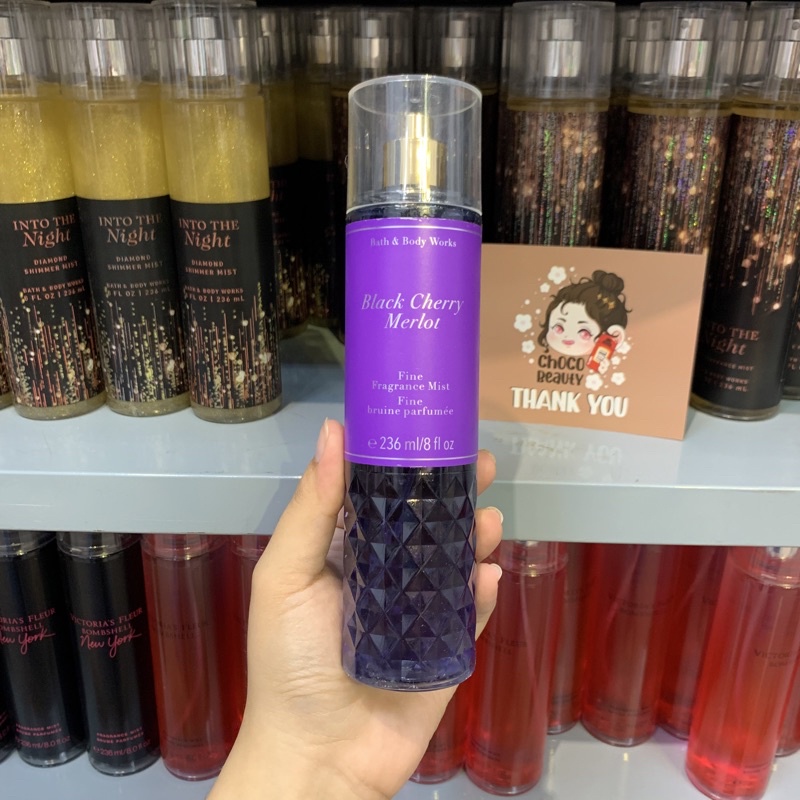 Xịt thơm bodymist nước hoa toàn thân Black Berry Merlot 236ml