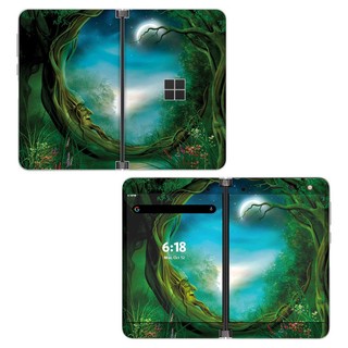 Skin decal dán Surface Duo mẫu Moon Tree (đã cắt sẵn, dễ dán)