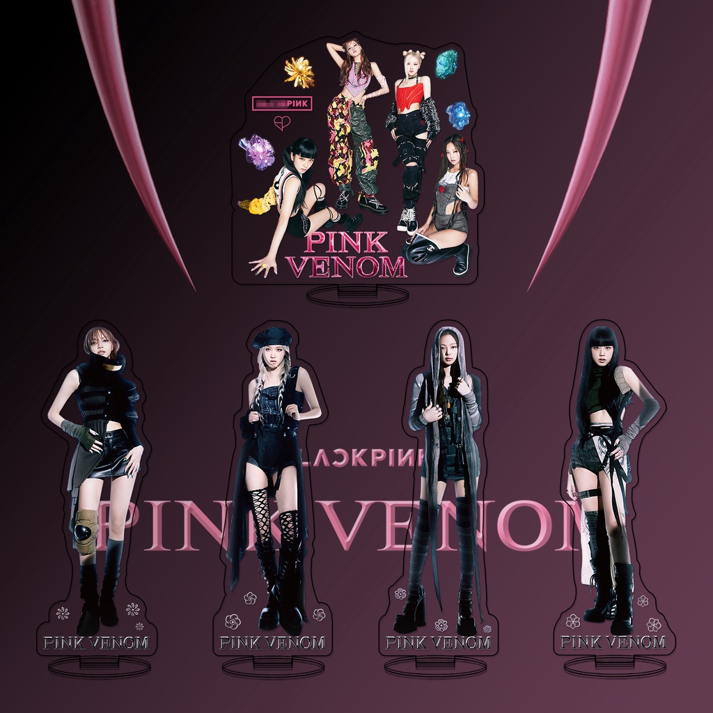 Blackpink Album Pink Venom Action Figurines Standee ROSE JISOO LISA JENNIE Desk Stand