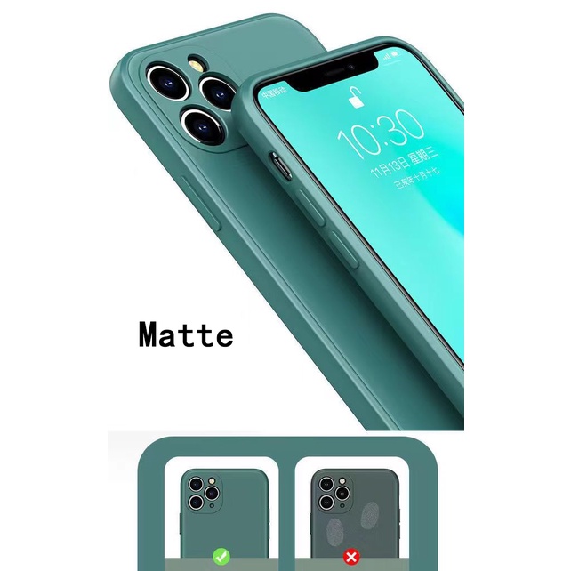 Ốp Điện Thoại Silicon Dẻo Viền Vuông Có Dây Đeo Bảo Vệ Camera Cho Iphone 15 12 11 Pro Max case Ip14 Ip13 Ip12 Ip11