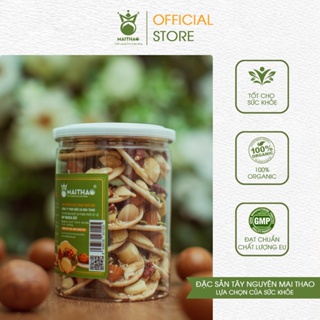 Bánh đồng tiền mix hạt dinh dưỡng Mai Thao hũ 200g, đồ ăn vặt healthy, hỗ trợ giảm cân