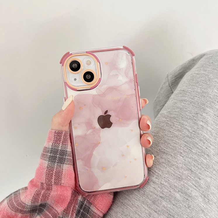 Ốp Điện Thoại Màu Gradient Chống Rơi Chống Sốc 2 Trong 1 Cho IPhone 11 12 13 14 Pro Max 14 Plus