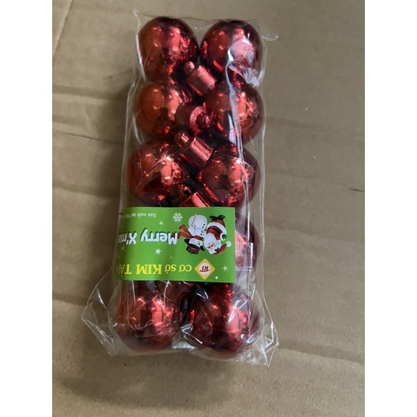 Châu bóng trang trí cây thông Noel từ 30li-80li