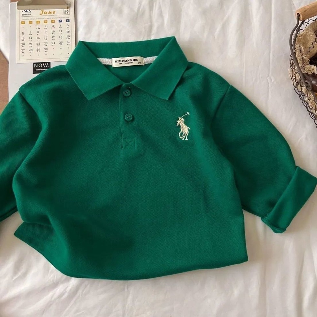 Áo Sơ Mi Cotton Dài Tay Phong Cách Hàn Quốc Cho Bé Trai