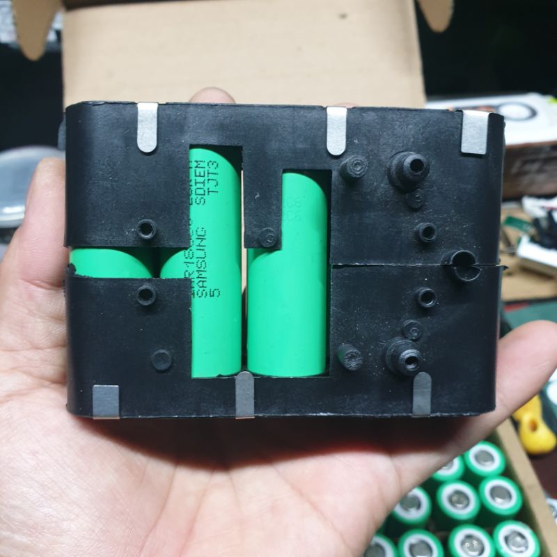 Khối pin 18v 5s 2p pin samsung 25r chính hãng