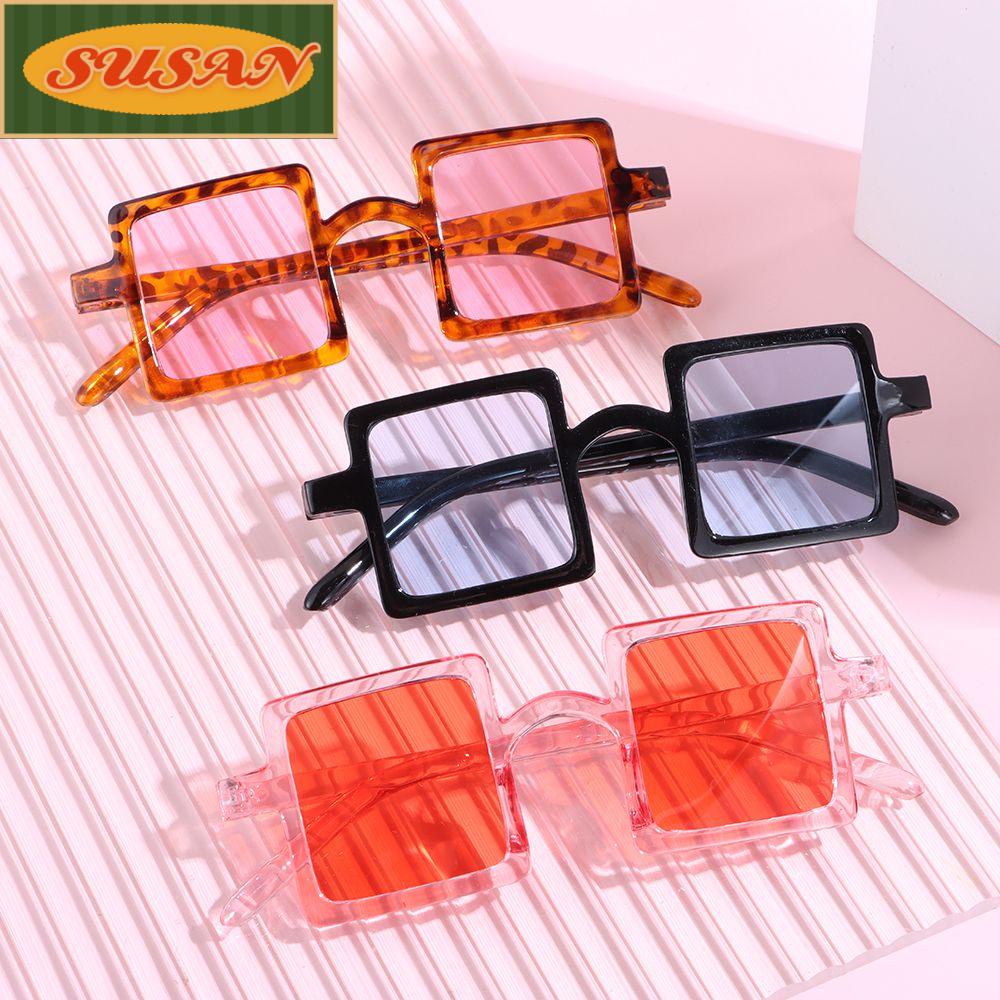 SUSANS Thời trang Trẻ em Kính râm Dễ thương Kính vuông mát mẻ Thời trang dạo phố