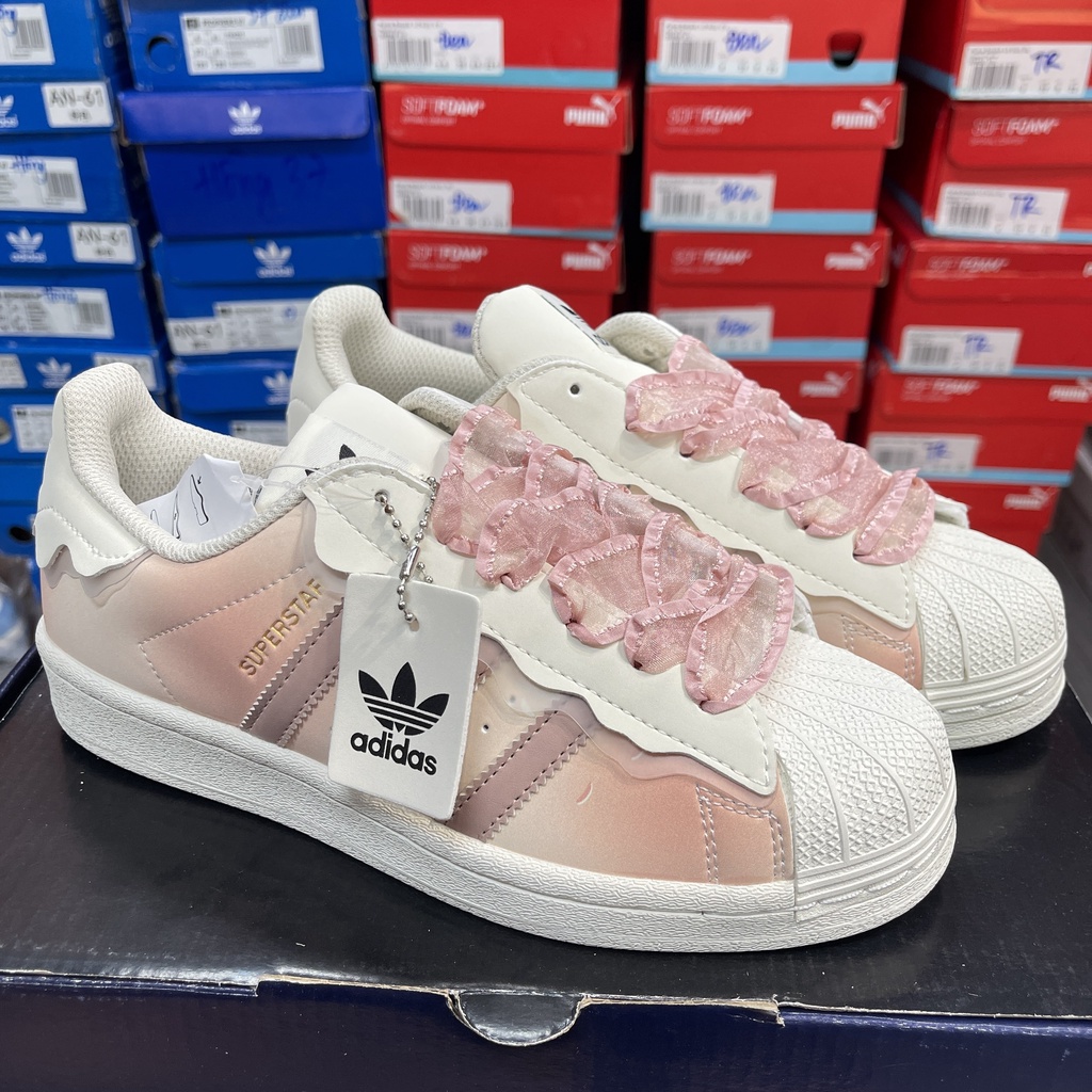 Giày _Adidas Supper Star, giày Das Sò 3 Màu Hồng_ Giày thể thao Adidas Sò Hồng nữ tính bản Classic mới 2022