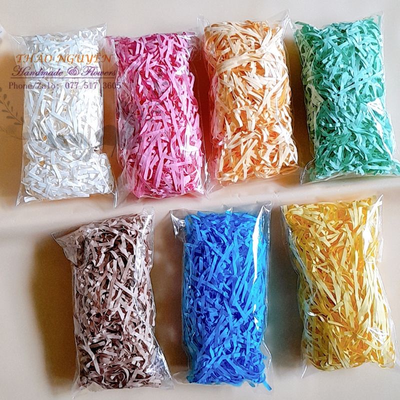 Giấy rơm lót hộp quà gói 10g