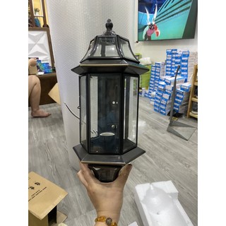 Đèn Tường Đồng - Đen - Kèm Bóng