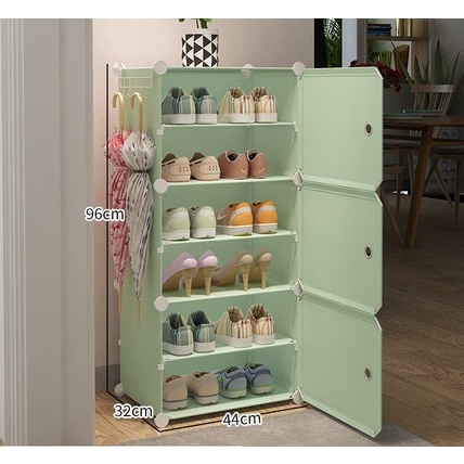 Tủ giày lắp ghép 6 ngăn-Kệ giày bằng nhựa tiện lợi, hiện đại nhiều mẫu mã