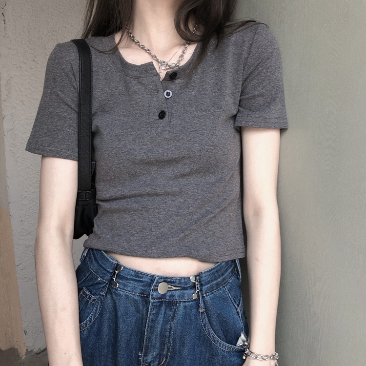 Áo Thun Ngắn Tay Dáng Ôm Thời Trang Cá Tính