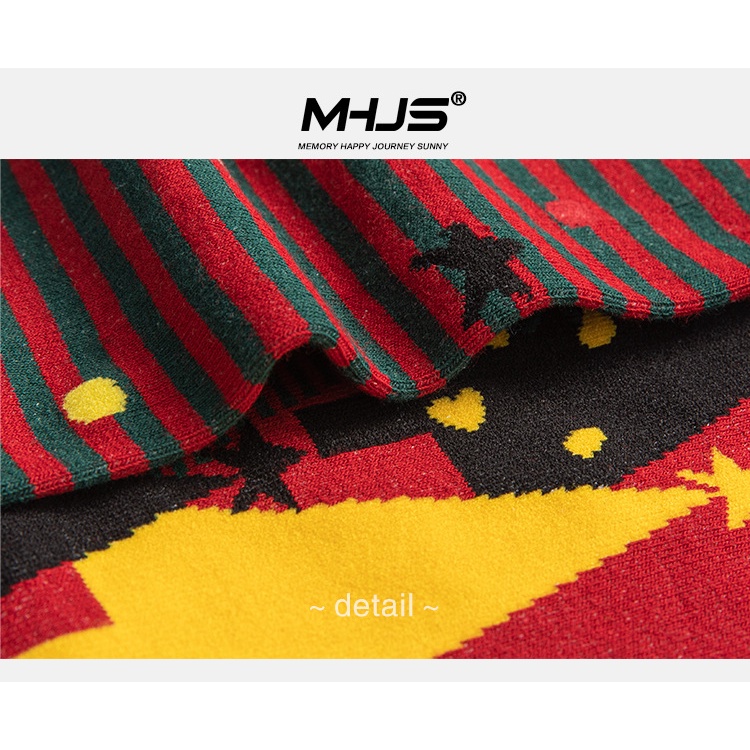 Vớ noel nữ Tất noel Giáng sinh nữ cổ cao Họa tiết Cá tính Cao cấp chất dày dặn Phong cách Hàn Quốc Thu Đông Giữ ấm