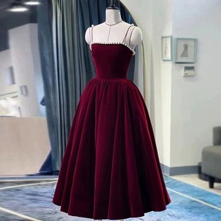 Đầm xòe Nhung 2S viền ngọc cực xinh công chúa (Đầm đẹp mê ly HOT💥💥💥)