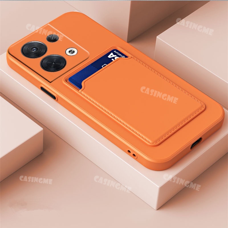 Ốp Điện Thoại TPU Silicon Chống Sốc Có Ngăn Đựng Thẻ Cho OPPO Reno 11  reno 10 A18 Reno8 8Pro 5G Reno 8 8Z Pro Reno8Z Reno8Pro Reno8