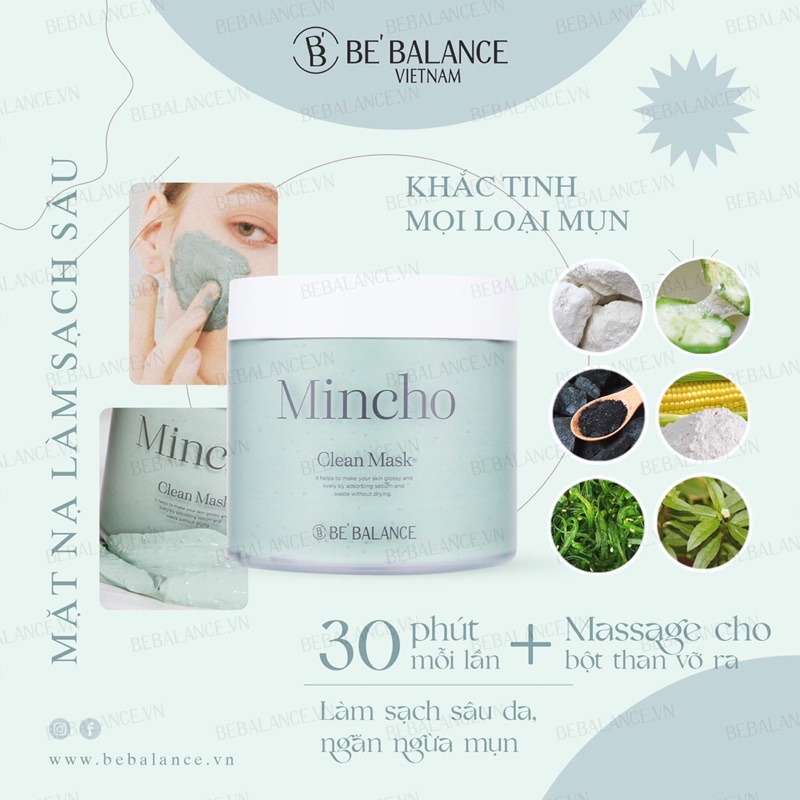 MINCHO - MẶT NẠ LÀM SẠCH DA CHUYÊN SÂU
