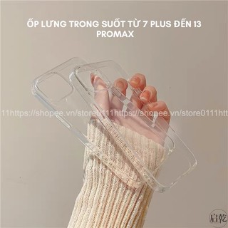 Ốp lưng trong suốt siêu chống va đập cho 6/6plus/6s/6splus/7/7plus/8/8plus/x/xr/xs/11/12/13/pro/max/plus/promax