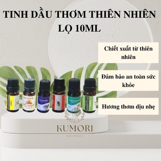 Tinh dầu thiên nhiên lọ 10ml chanh sả quế chanh lavender & hoa hồng tinh dầu xông phòng dùng cho máy khuếch tán tinh dầu