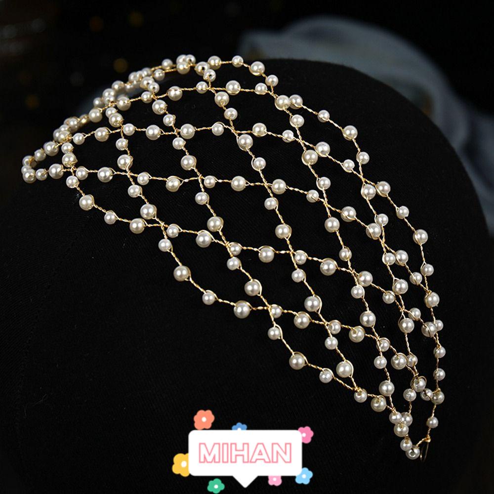 Băng Đô Lưới Đám Cưới Cổ Điển MIHAN1|Vương Miện Handmade Xinh Xắn Dành Cho Nữ